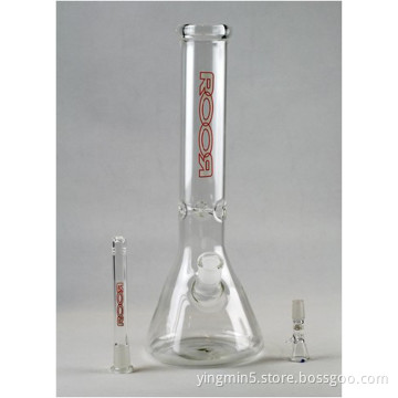 Glass Pipe, Oil Rig Glass Pipe, Glass Smoking Pipe with 1 Perc 16 Inches High (GB-007)